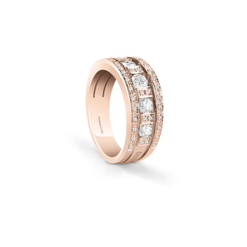 Belle Époque ring with diamonds
