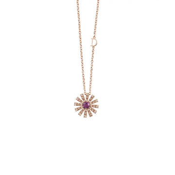 Margherita brown diamond and amethyst necklace