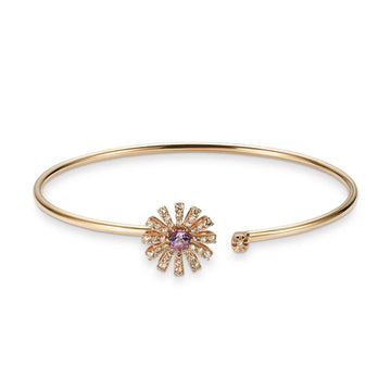 Margherita brown diamonds and amethyst bracelet