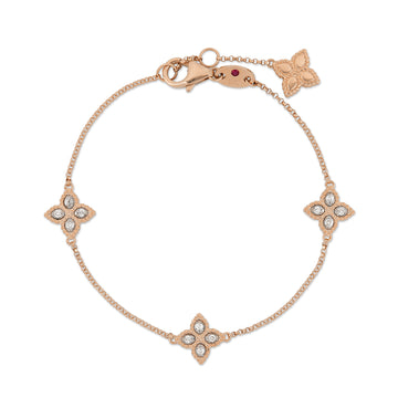Princess Flower bracelet with diamonds