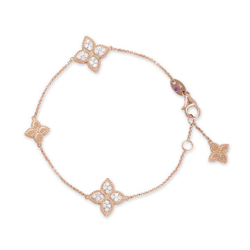 Princess Flower bracelet with diamonds