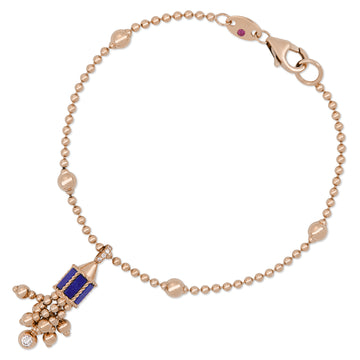 Art Deco bracelet with lapis lazuli and diamonds