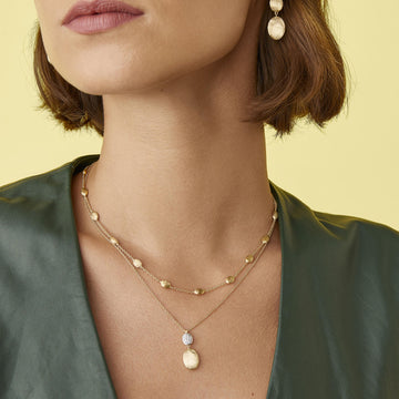 Siviglia pendant chain necklace with diamonds