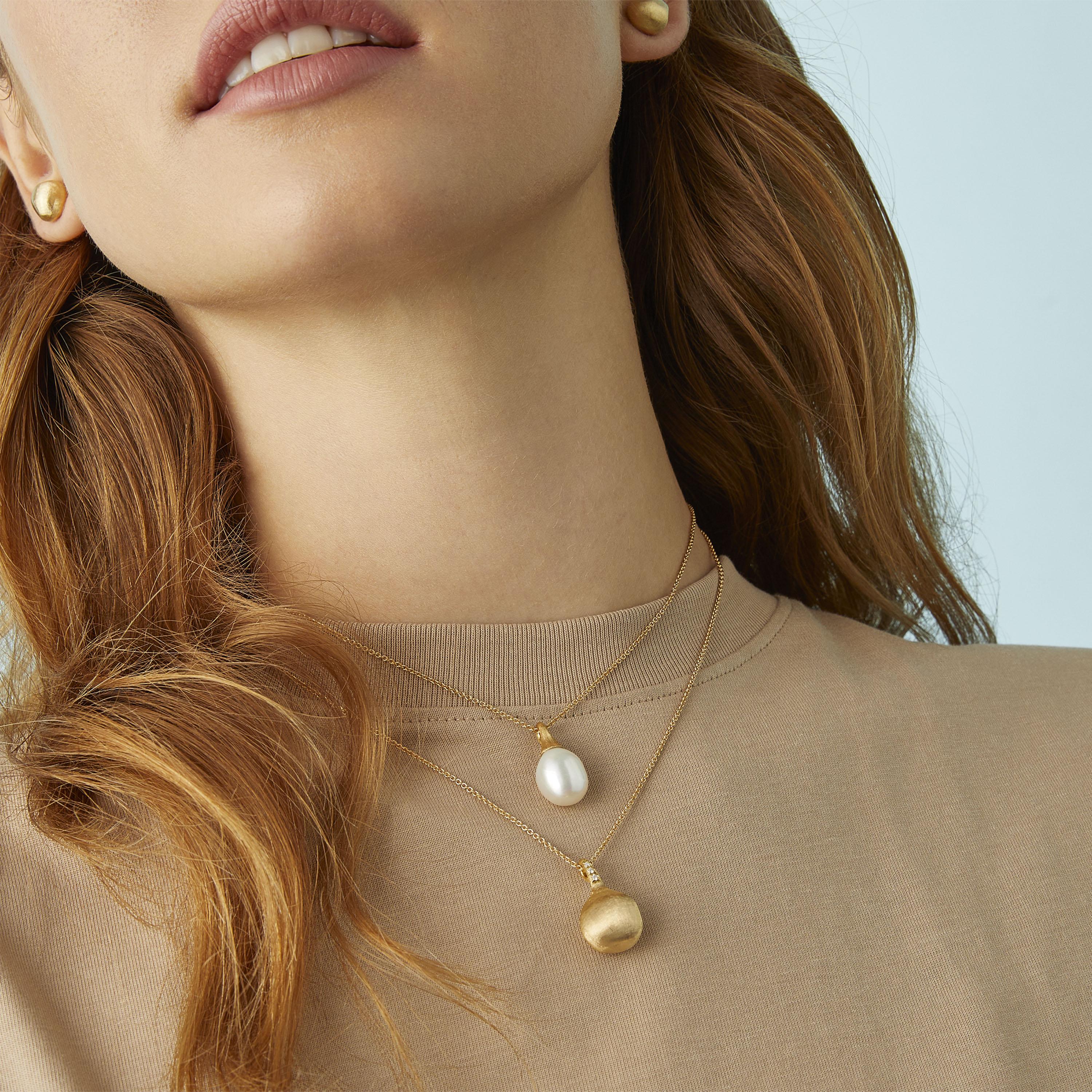 Necklace with a pearl hotsell