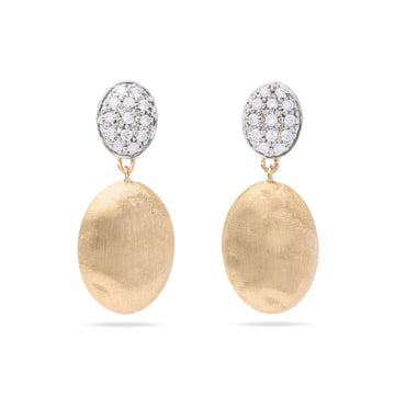 Siviglia gold earrings with diamonds