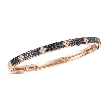 Love in Verona bracelet with black and white diamonds