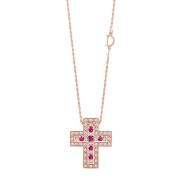 Belle Époque diamonds and ruby necklace