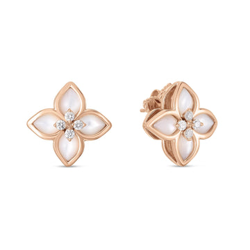 Earrings with diamonds and mother of pearl - Howards Jewelers