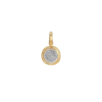 Gold pendant with pave diamonds, small - Howards Jewelers