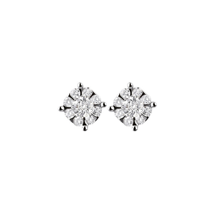 Daphne earrings with diamonds