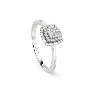 Bagliori ring with diamonds