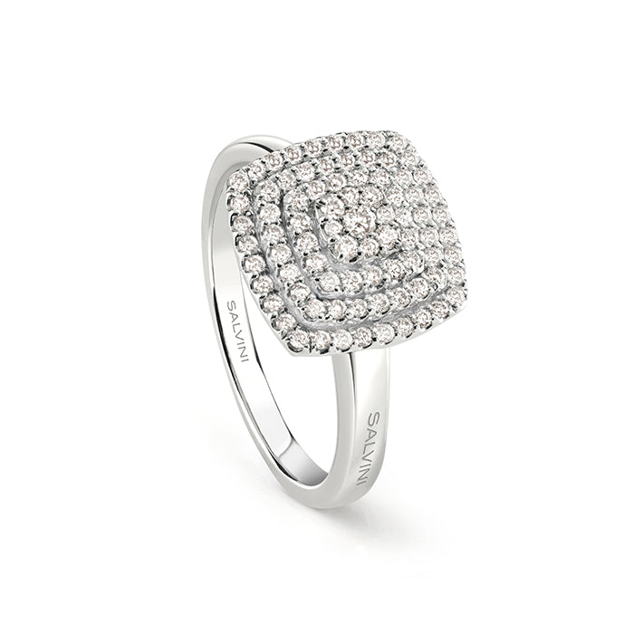 Bagliori ring with diamonds