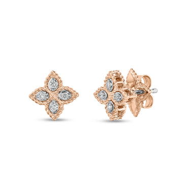 Earrings with diamonds
