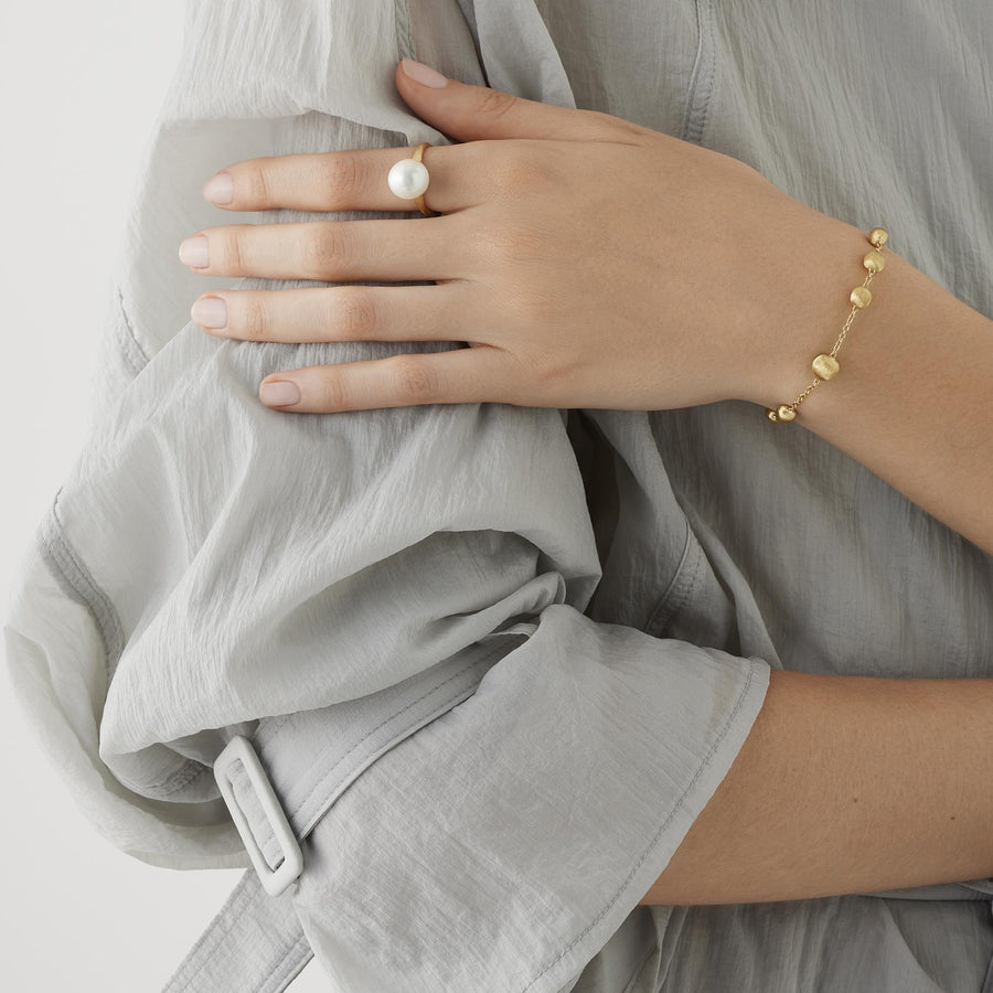 Africa 18K Yellow Gold Small Bead Bracelet – Howards Jewelers