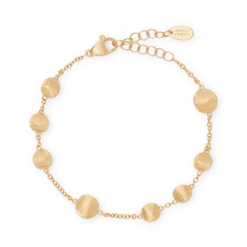 Africa 18K Yellow Gold Small Bead Bracelet