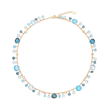 Paradise 18K Yellow Gold Mixed Topaz Single-Strand Necklace