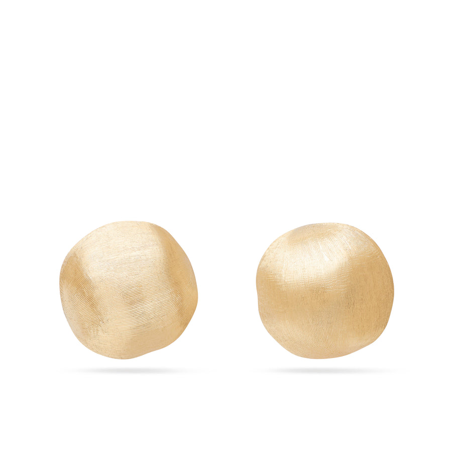 Africa 18K Yellow Gold Stud Earrings, medium