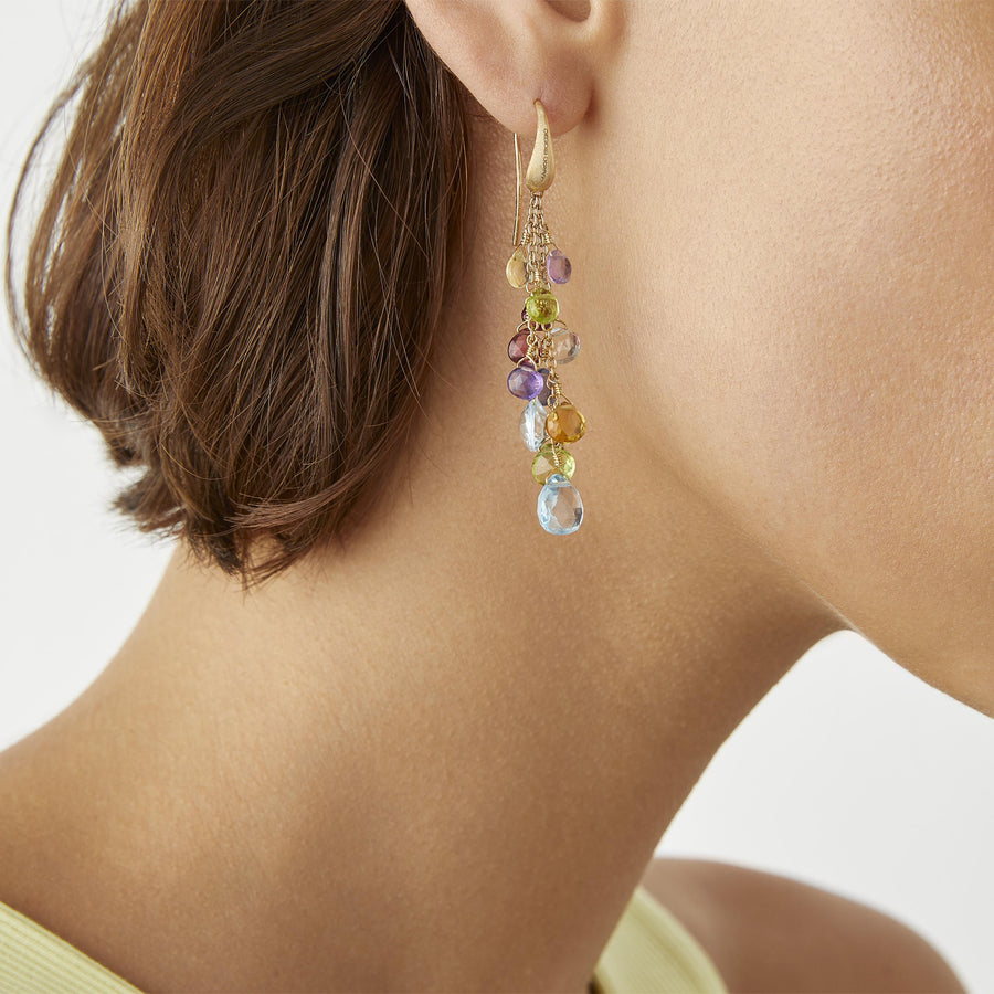 Multi-strand gold earrings - Howards Jewelers