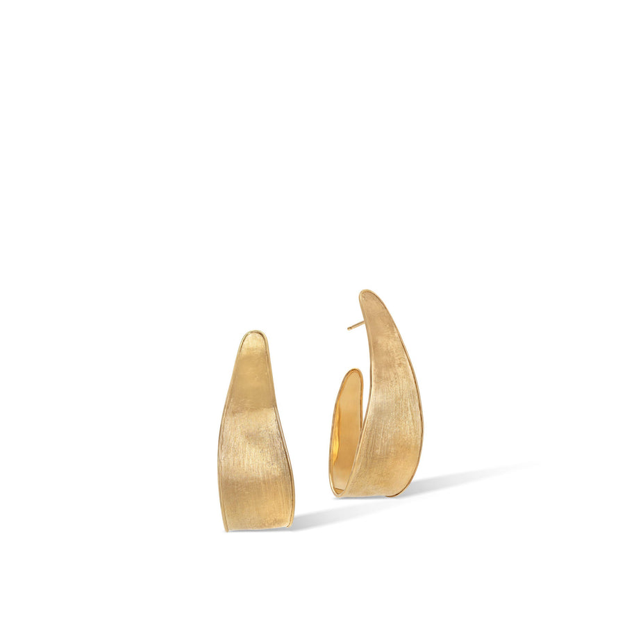 Lunaria gold hoop earrings