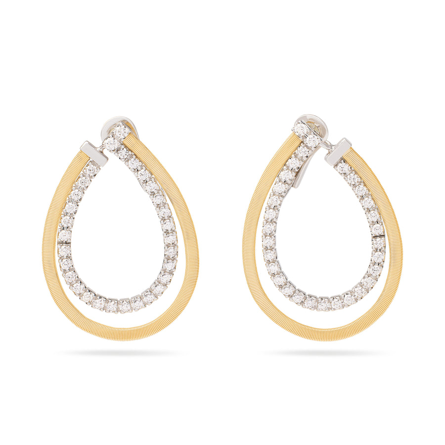 Lunaria 18K Yellow Gold Drop Earrings With Diamonds