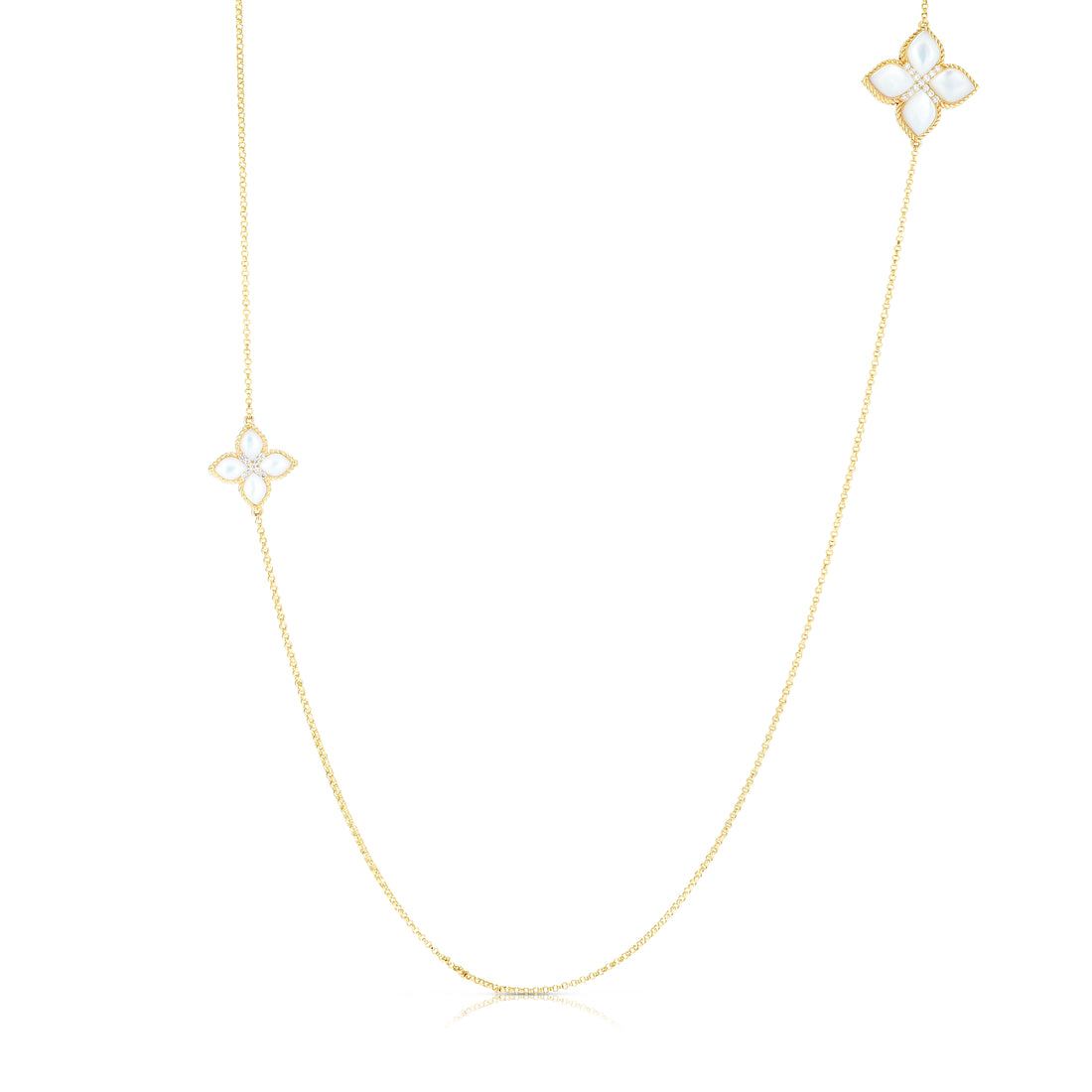 Princess Flower necklace with diamonds and mother of pearl – Howards ...