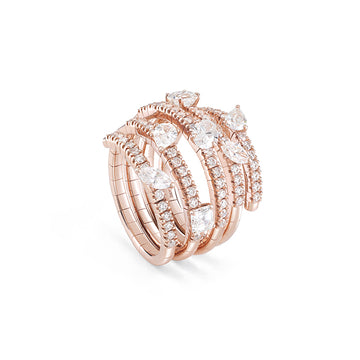 Notte di san Lorenzo ring with diamonds