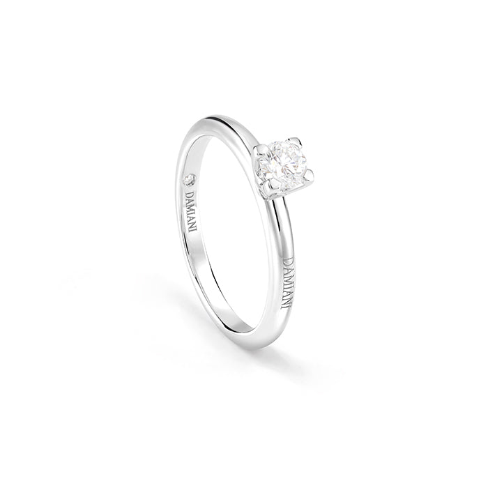 Luce engagement ring with diamond