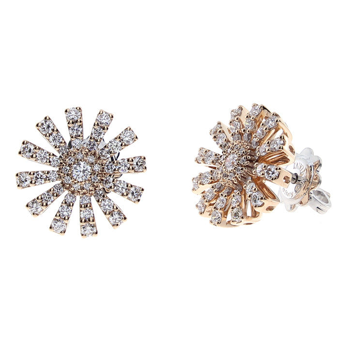 Margherita earrings with diamonds