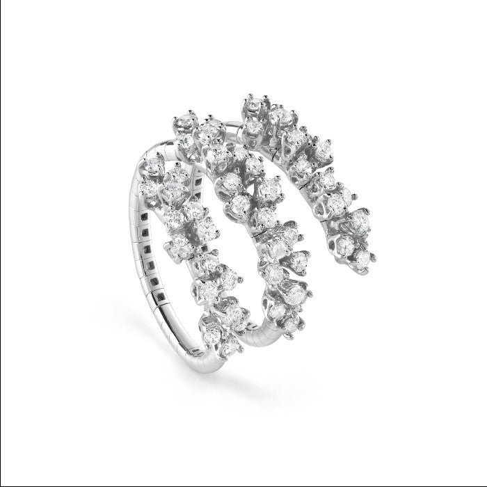 Mimosa Flexi ring with diamonds