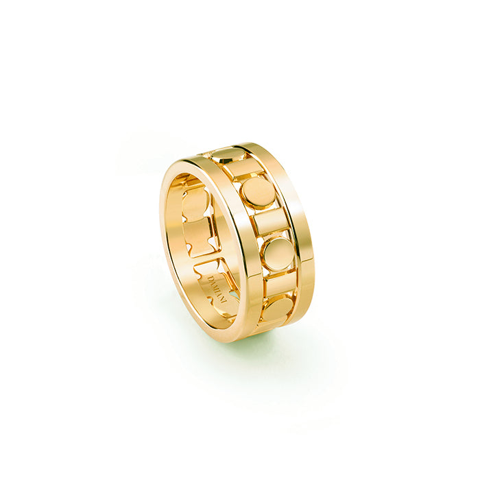 Belle Époque Reel yellow gold ring