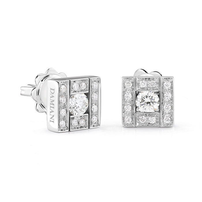 Belle Époque earrings with diamonds