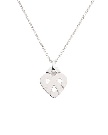 Coeur Entrelacé necklace in white gold, small version