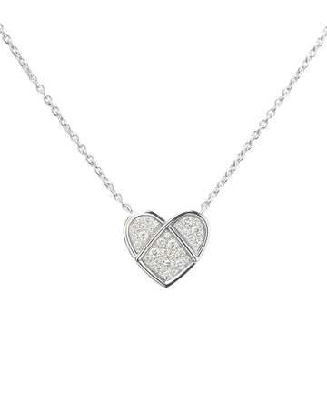 L'Attrape-Coeur necklace in white gold and diamonds