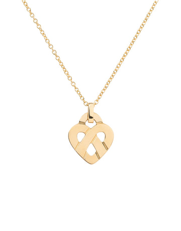 Coeur Entrelacé necklace in yellow gold small model