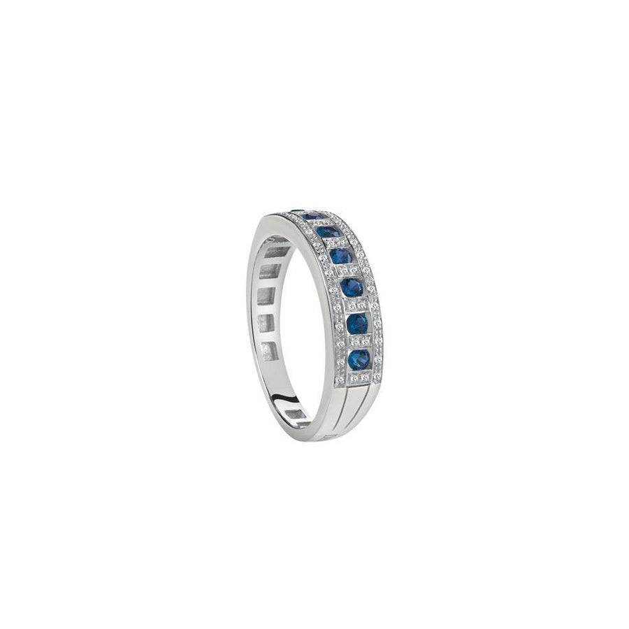 Ring with diamonds and sapphires - Howards Jewelers