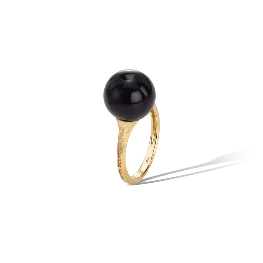 18kt yellow gold ring with onyx - Howards Jewelers