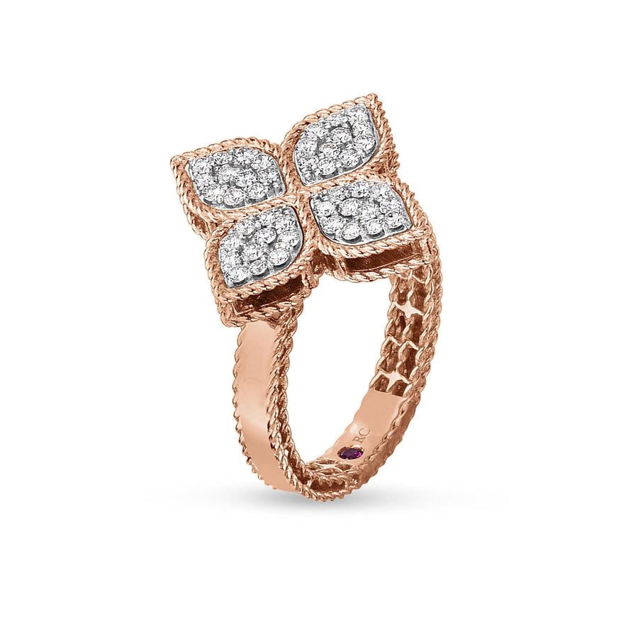 Ring with diamonds in rose gold - Howards Jewelers