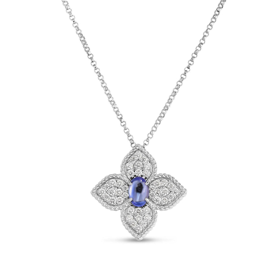 Necklace with diamond and tanzanite pendant - Howards Jewelers