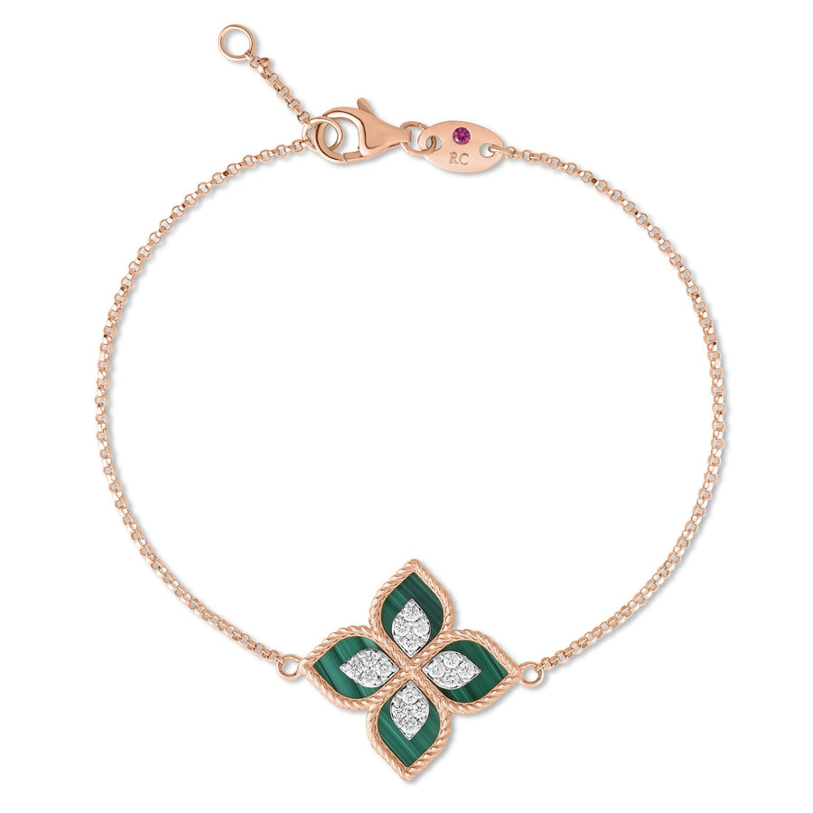 Bracelet with diamonds and malachite - Howards Jewelers