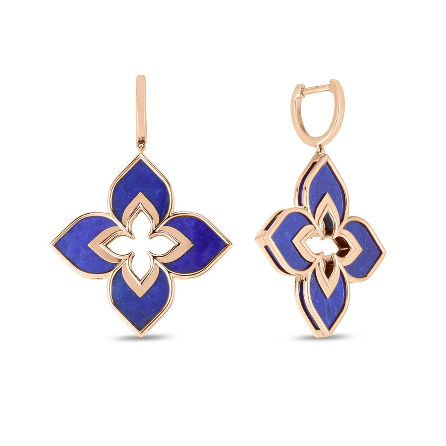 Large earrings with blue lapis - Howards Jewelers