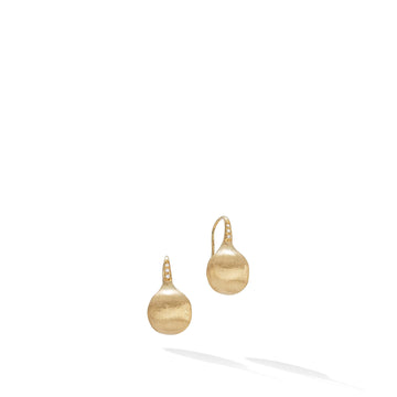 Gold and diamond drop earrings - Howards Jewelers