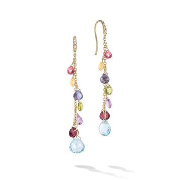 Multicoloured diamond-studded earrings - Howards Jewelers
