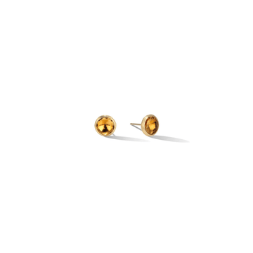 Yellow quartz stud earrings, small - Howards Jewelers