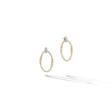 Gold stud earrings with diamonds - Howards Jewelers