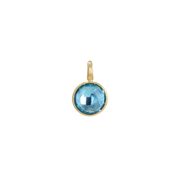 Stackable sky-blue topaz pendant, small - Howards Jewelers