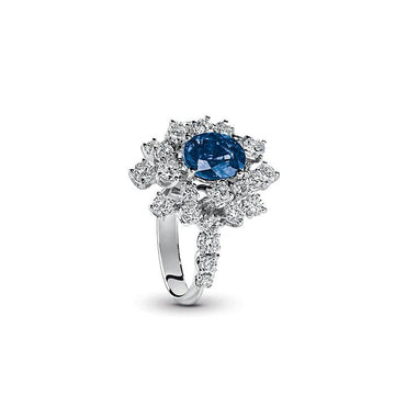 Ring with diamonds and sapphire - Howards Jewelers