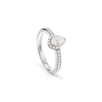 Engagement ring with pear-shaped diamond - Howards Jewelers